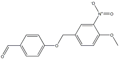 4-[(4-methoxy-3-nitrophenyl)methoxy]benzaldehyde,,结构式