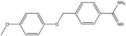 4-[(4-methoxyphenoxy)methyl]benzenecarboximidamide 化学構造式