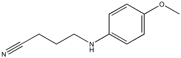 4-[(4-methoxyphenyl)amino]butanenitrile Structure