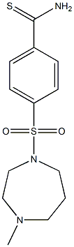4-[(4-methyl-1,4-diazepane-1-)sulfonyl]benzene-1-carbothioamide Struktur