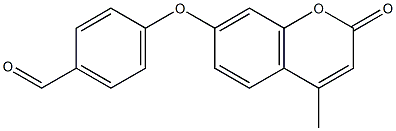4-[(4-methyl-2-oxo-2H-chromen-7-yl)oxy]benzaldehyde,,结构式
