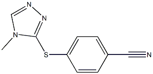 4-[(4-methyl-4H-1,2,4-triazol-3-yl)sulfanyl]benzonitrile|