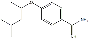 4-[(4-methylpentan-2-yl)oxy]benzene-1-carboximidamide Struktur