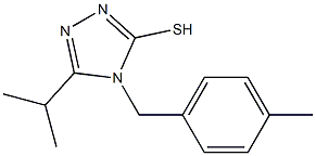 4-[(4-methylphenyl)methyl]-5-(propan-2-yl)-4H-1,2,4-triazole-3-thiol Structure