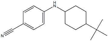4-[(4-tert-butylcyclohexyl)amino]benzonitrile,,结构式