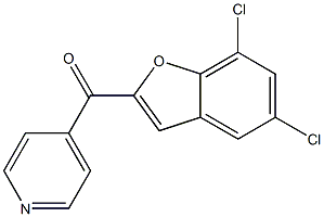 4-[(5,7-dichloro-1-benzofuran-2-yl)carbonyl]pyridine Struktur