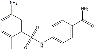 4-[(5-amino-2-methylbenzene)sulfonamido]benzamide Structure