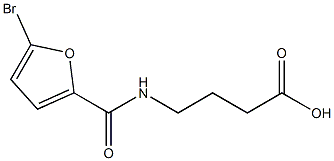 4-[(5-bromo-2-furoyl)amino]butanoic acid Structure