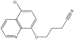 4-[(5-chloroquinolin-8-yl)oxy]butanenitrile,,结构式