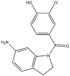 4-[(6-amino-2,3-dihydro-1H-indol-1-yl)carbonyl]-2-chlorophenol