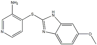 4-[(6-methoxy-1H-1,3-benzodiazol-2-yl)sulfanyl]pyridin-3-amine,,结构式