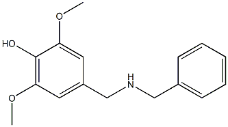 4-[(benzylamino)methyl]-2,6-dimethoxyphenol Structure