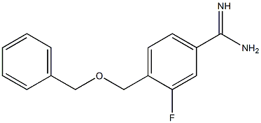 4-[(benzyloxy)methyl]-3-fluorobenzenecarboximidamide Structure