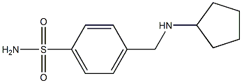 4-[(cyclopentylamino)methyl]benzene-1-sulfonamide Struktur