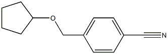 4-[(cyclopentyloxy)methyl]benzonitrile Struktur