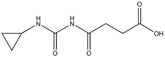 4-[(cyclopropylcarbamoyl)amino]-4-oxobutanoic acid,,结构式