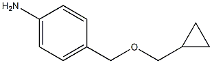 4-[(cyclopropylmethoxy)methyl]aniline Struktur