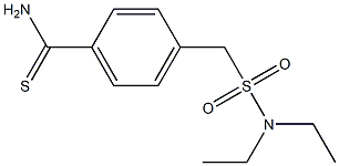 4-[(diethylsulfamoyl)methyl]benzene-1-carbothioamide,,结构式