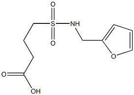 4-[(furan-2-ylmethyl)sulfamoyl]butanoic acid Structure