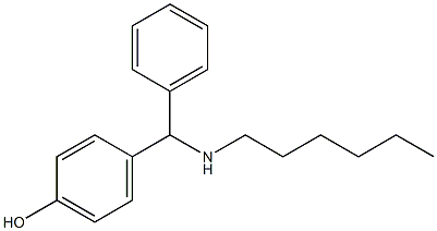 4-[(hexylamino)(phenyl)methyl]phenol Struktur