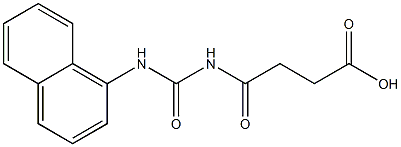 4-[(naphthalen-1-ylcarbamoyl)amino]-4-oxobutanoic acid Struktur