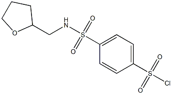 4-[(oxolan-2-ylmethyl)sulfamoyl]benzene-1-sulfonyl chloride Structure