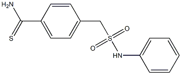 4-[(phenylsulfamoyl)methyl]benzene-1-carbothioamide,,结构式