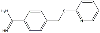 4-[(pyridin-2-ylsulfanyl)methyl]benzene-1-carboximidamide Structure