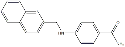 4-[(quinolin-2-ylmethyl)amino]benzamide