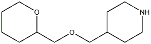 4-[(tetrahydro-2H-pyran-2-ylmethoxy)methyl]piperidine Structure