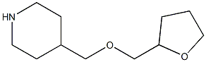 4-[(tetrahydrofuran-2-ylmethoxy)methyl]piperidine Structure