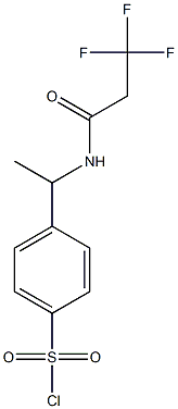 4-[1-(3,3,3-trifluoropropanamido)ethyl]benzene-1-sulfonyl chloride