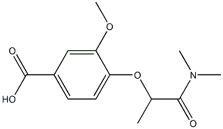  4-[1-(dimethylcarbamoyl)ethoxy]-3-methoxybenzoic acid