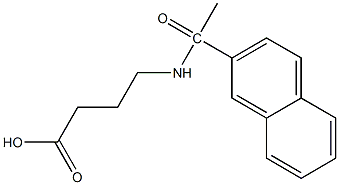 4-[1-(naphthalen-2-yl)acetamido]butanoic acid Structure