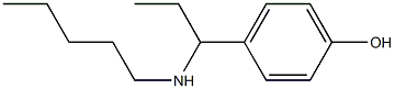4-[1-(pentylamino)propyl]phenol Structure