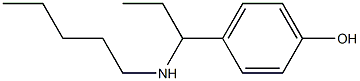 4-[1-(pentylamino)propyl]phenol 结构式