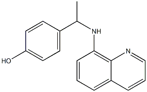 4-[1-(quinolin-8-ylamino)ethyl]phenol|