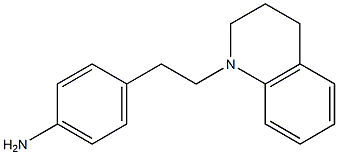 4-[2-(1,2,3,4-tetrahydroquinolin-1-yl)ethyl]aniline 化学構造式