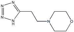 4-[2-(1H-1,2,3,4-tetrazol-5-yl)ethyl]morpholine Struktur