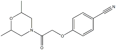  4-[2-(2,6-dimethylmorpholin-4-yl)-2-oxoethoxy]benzonitrile