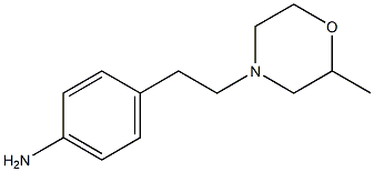 4-[2-(2-methylmorpholin-4-yl)ethyl]aniline Structure