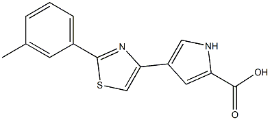 4-[2-(3-methylphenyl)-1,3-thiazol-4-yl]-1H-pyrrole-2-carboxylic acid|