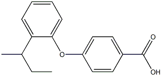 4-[2-(butan-2-yl)phenoxy]benzoic acid 化学構造式