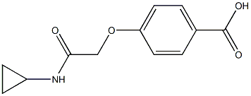 4-[2-(cyclopropylamino)-2-oxoethoxy]benzoic acid Structure