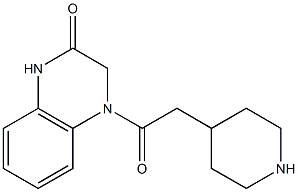 4-[2-(piperidin-4-yl)acetyl]-1,2,3,4-tetrahydroquinoxalin-2-one|