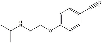 4-[2-(propan-2-ylamino)ethoxy]benzonitrile 结构式