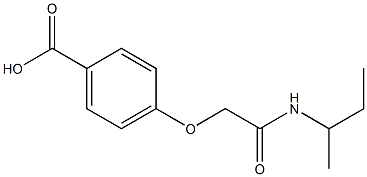 4-[2-(sec-butylamino)-2-oxoethoxy]benzoic acid Structure