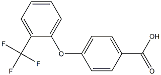 4-[2-(trifluoromethyl)phenoxy]benzoic acid Structure