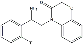 4-[2-amino-2-(2-fluorophenyl)ethyl]-3,4-dihydro-2H-1,4-benzoxazin-3-one,,结构式