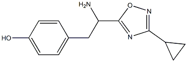  4-[2-amino-2-(3-cyclopropyl-1,2,4-oxadiazol-5-yl)ethyl]phenol